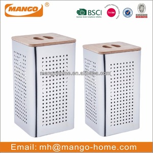 Cesto per Bucato Quadrato in Acciaio Inossidabile dal Design Innovativo - Product Image 2