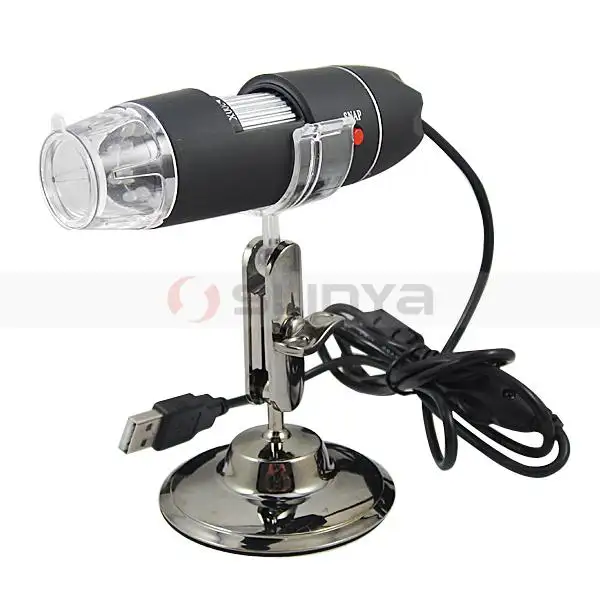 Computer Plug and Play 8 LED Pelle del Viso Viewer <span class=keywords><strong>200X</strong></span> <span class=keywords><strong>USB</strong></span> Digital Microscope