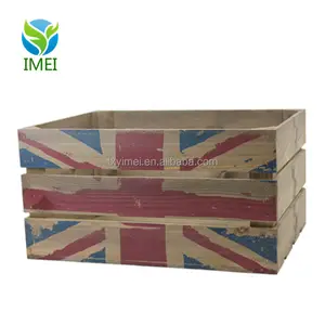 Luxury Quality Milk Vegetable Crates Wooden Crate Box