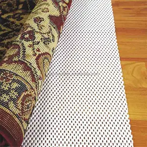 soft surface carpet PVC non slip foam rug pad mat in piece Grip padding for area anti Slip PVC Rug Pad for hard floor