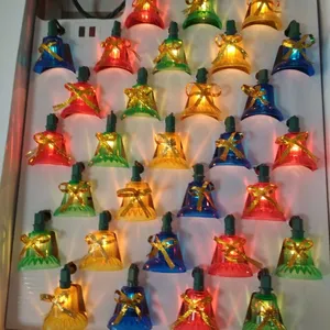 Light Decoration 7.6 FT Musical Christmas Decoration Lights 30 Count Bell Lights With 7 Modes Plays 25 Classical Holiday Songs String Lights