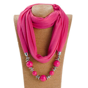 Özel Boncuk Kolye Atkısı Kadın Şal Uzun Eşarp Kolye Kolye Takı - Product Image 6