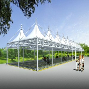 Nhà máy Kết Cấu Thép Trung Quốc Lắp đặt nhanh cấu trúc mái thép màng kéo xe nhà kho pvdf cấu trúc màng mái - Product Image 6