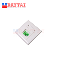 Prise murale en Fiber optique FTTH, 1 2 4 ports, plaque faciale, fixation murale