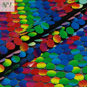 ผ้าประดับเลื่อมหลากสีสีรุ้งสำหรับแฟนซีสิ่งทอของ nanyee - Product Image 5