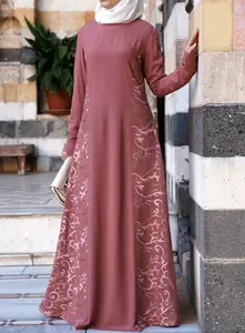 Muslim Dress Latest Abaya Designs Dubai Long Sleeve Women Kaftan Dress