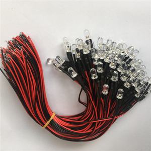 DC 12 V 5mm rond led avec fil de 20 cm et 12mm 24mm bouchons d'objectif <span class=keywords><strong>kit</strong></span> - Product Image 4