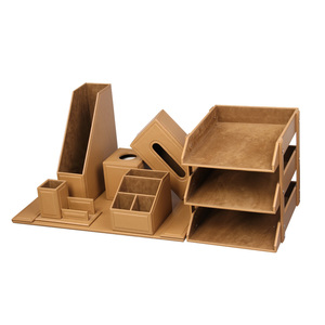Organisateur de <span class=keywords><strong>rangement</strong></span> en cuir PU de qualité supérieure ensemble de <span class=keywords><strong>bureau</strong></span> ensemble d'organisateur de <span class=keywords><strong>bureau</strong></span> ensemble de <span class=keywords><strong>bureau</strong></span> - Product Image 1