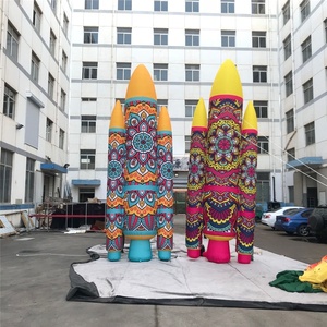 Modèle de fusée spatiale gonflable <span class=keywords><strong>Waha</strong></span> - Tissu Oxford, taille personnalisable, ventilateur intégré, utilisation intérieure/extérieure - Product Image 6