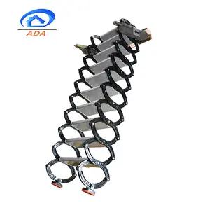 Lightweight Titanium Magnesium Alloy Outdoor Stairs Foldable Extension Ladder
