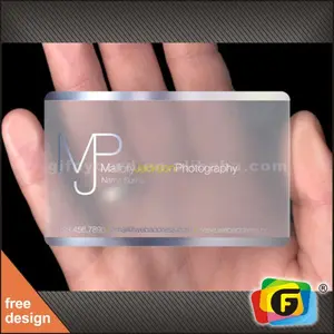 PVC Transparent Visiting Card