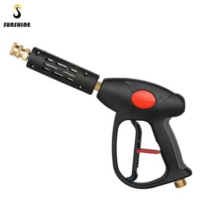 Pistolet de lavage <span class=keywords><strong>haute</strong></span> <span class=keywords><strong>pression</strong></span> SS avec embouts de <span class=keywords><strong>lance</strong></span> de pulvérisation d'eau 4000 PSI, accessoires automobiles, <span class=keywords><strong>buse</strong></span> de pulvérisation courte puissante - Product Image 1
