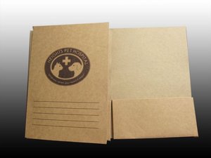 Đơn giản trắng A4 kinh doanh thư mục trình bày với màu đen thiết kế logo Giấy Chủ thẻ cho các tài liệu trường hợp hoặc túi - Product Image 5