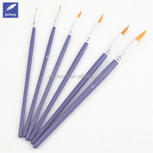 Migliore qualità Rotondo Sintetico Taklon Capelli acquerello pennello spazzola di arte dettaglio pennello - Product Image 2