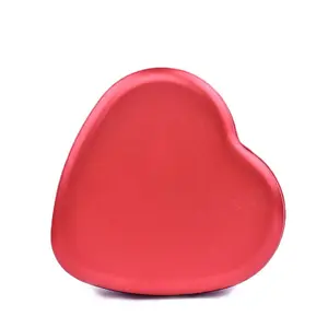 Caja de lata de metal con forma de corazón, varios colores, para uso en bodas, regalo de galletas, chocolate