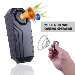 Công cụ khẩn cấp cảm biến rung cửa xe máy xe đạp còi báo động SOS không dây điều khiển từ xa an ninh nhà hệ thống báo động mini báo động - Product Image 2