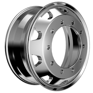 FYQ Nuevo <span class=keywords><strong>Rueda</strong></span> de Aluminio Forjado para Autobús 295/75R22.5 para Camión Pesado y Remolque 22.5*8.25 con Pulido Líquido Espejo - Product Image 1