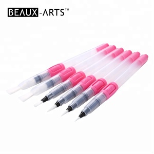 Refillable Water Brush Pen Set Assort Shapes For Watercolor Painting