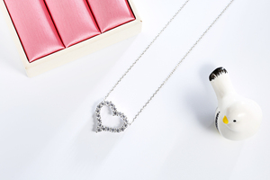Solido Argento 925 <span class=keywords><strong>Collana</strong></span> In Argento con Ciondolo A forma di Cuore Regalo <span class=keywords><strong>per</strong></span> <span class=keywords><strong>Lei</strong></span> - Product Image 5