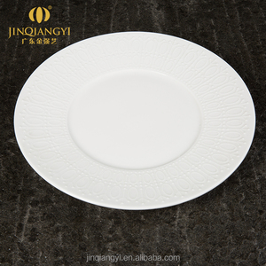 Basalona série en gros bonne qualité restaurant <span class=keywords><strong>buffet</strong></span> dîner plaque <span class=keywords><strong>blanc</strong></span> hôtel assiettes en porcelaine - Product Image 1