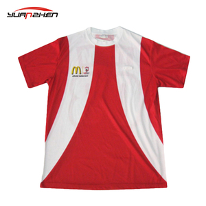 china promotion high quality polyester interlock 150gsm cheap men football jerseys - Product Image 1