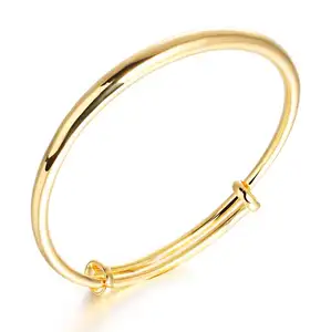 China Supplier Latest Design Fashion Sex Jewelry Adjustable Stainless Steel Gold Tube Bangle For Saudi Arabia