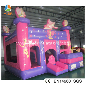 <span class=keywords><strong>De</strong></span> <span class=keywords><strong>dibujos</strong></span> animados tema Rosa princesa castillo inflable para la fiesta <span class=keywords><strong>de</strong></span> alquiler - Product Image 3