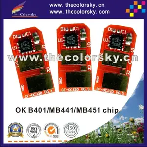 (TV-OB401) OKI B401 MB441 MB451 M 401 MB 441 451 44992402 のための互換性のカートリッジリセットチップ 黒 2.5Kページ