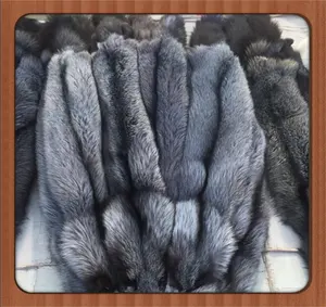 Free Shipping Factory Sale Silver fox fur skin/high quality fox fur skins/raw skins