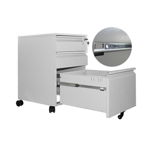 Factory Directly Metal Steel Movable File <strong>Cabinet</strong> Metal 3 Drawer <strong>Wheels</strong> <strong>Cabinet</strong> Mobile Pedestal <strong>Cabinet</strong> - Product Image 6