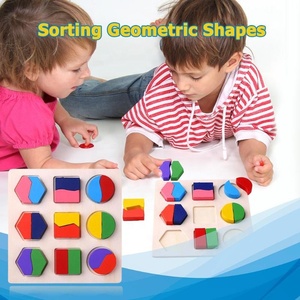 Montessori preschool Puzzle Tri mathematics learning bricks baby educational game toys for children - Product Image 6