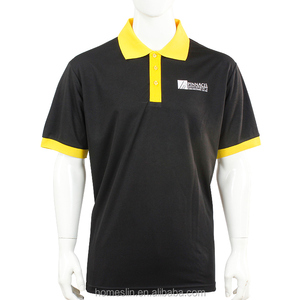 yellow black polo shirt