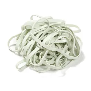 China suppliers Quality high elasticity rubber band and 4 Inches in Diameter white flat rubber band for Packing