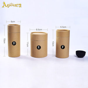 Boîtes de rangement et caisses de rangement, boîtes en carton personnalisées avec logo, grand cylindre avec intérieur en aluminium, boîte à thé en papier - Product Image 5