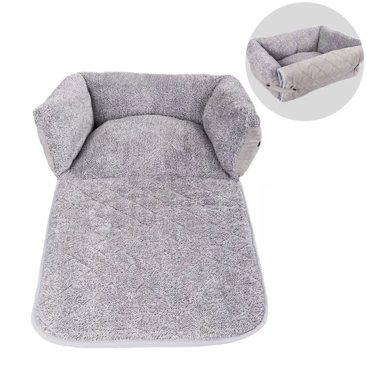 ぬいぐるみの犬のベッド長方形の暖かいペットのベッド、創造的なパターンのデザイン