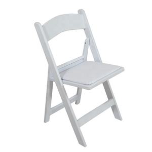 حفل زفاف استخدام الأبيض المصارع كرسي مقعد راتنج قابل للطي - Product Image 3