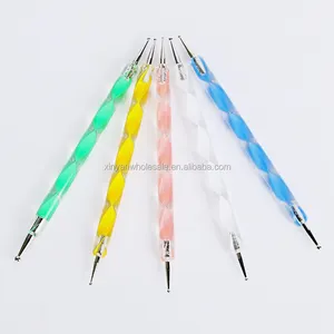 5Pcs Nail Art tools 2-way Dotting Pen Marbleizing Tool Nail Polish Paint Manicure Dot Pen Nail Art Paint Art Dotting Tools