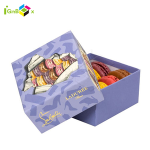 Tùy chỉnh vòng <span class=keywords><strong>Macaron</strong></span> hộp với Matt Cán dập nổi lớp phủ UV cho đường ngọt ngào kẹo <span class=keywords><strong>Macaron</strong></span> bao bì - Product Image 4