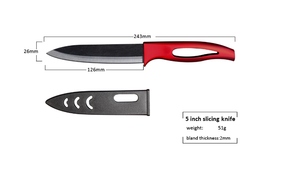 زركونيا سيراميك مطبخ أداة سكين مجموعة 3 4 5 6 بوصة + مقشرة - Product Image 3