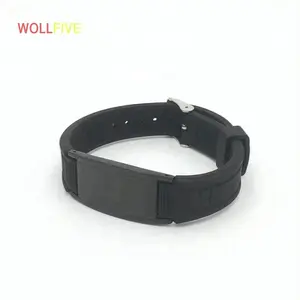 Black Silicone Fashion Energy Magnetic Bracelet For Men Negative Ion