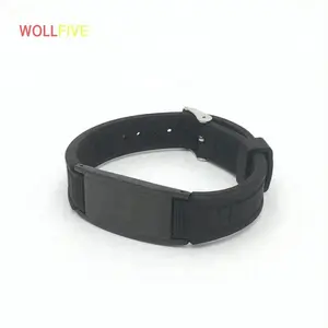 Gelang Magnetik Modis Silikon Hitam Pria, Gelang Energi Magnetik untuk Pria, Ion Negatif