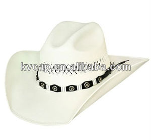 Nouveau justin moore montecarlo bullhide petite ville de l'ouest usa 100x chapeau de cowboy de paille - Product Image 1