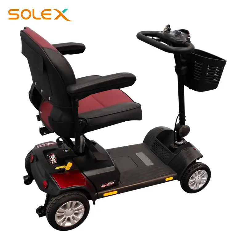 China de lujo solo asiento 4 batería rueda adultos discapacitados scooter para ancianos discapacitados