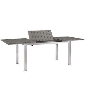 <span class=keywords><strong>Tavolo</strong></span> <span class=keywords><strong>da</strong></span> Pranzo Estensibile <span class=keywords><strong>da</strong></span> <span class=keywords><strong>Esterno</strong></span> per Giardino e Patio, Design Moderno con Piano <span class=keywords><strong>in</strong></span> <span class=keywords><strong>Alluminio</strong></span> Resistente - Product Image 1