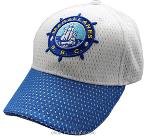 6 panels baseball custom needlepoint woven label bicycle saddle sport Pique mesh cap - Product Image 1