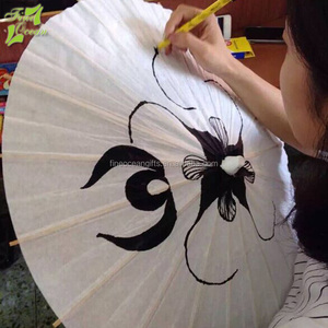 Décoration japonaise en papier huile, 1 pièce, artisanat fait à la main, fabrication de parapluie - Product Image 3