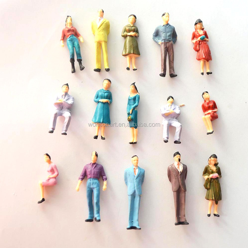 Figurines Peintes Réalistes Au 1/64 pour Projets de Bricolage