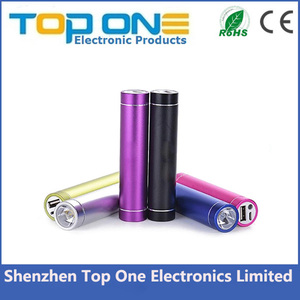 2015 Best selling regalo de la promoción cilindro flashi luz mini banco portable para móviles - Product Image 2