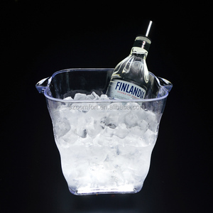 Cubo de Hielo Transparente y Duradero para Botellas de Vodka y <span class=keywords><strong>Agua</strong></span> <span class=keywords><strong>Fiji</strong></span> con Luces LED - Product Image 3