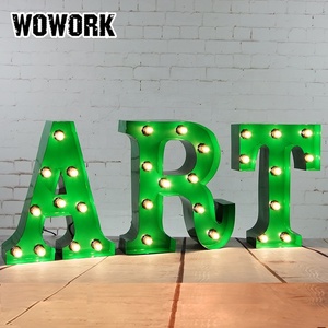 Wowork 2025 mới ngoài trời không thấm nước Cổ Điển Mới nổi Edison dẫn bóng đèn thư Bảng chữ cái ánh sáng cho cửa sổ cửa hàng hiển thị - Product Image 2